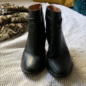Madewell black leather boots
